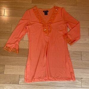 XIE Cover up with beautiful mesh and beadwork